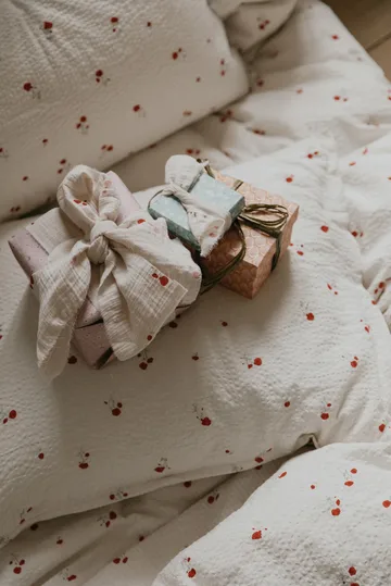 Poppy Muslin teppe 2 deler - 60x60 cm - Garbo&Friends