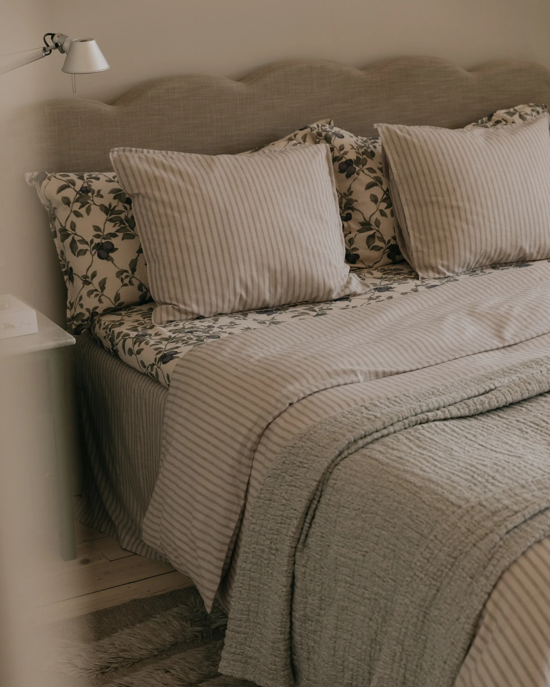 Stripe Mauve dobbelt dynetrekk, 220x220 cm Garbo&Friends