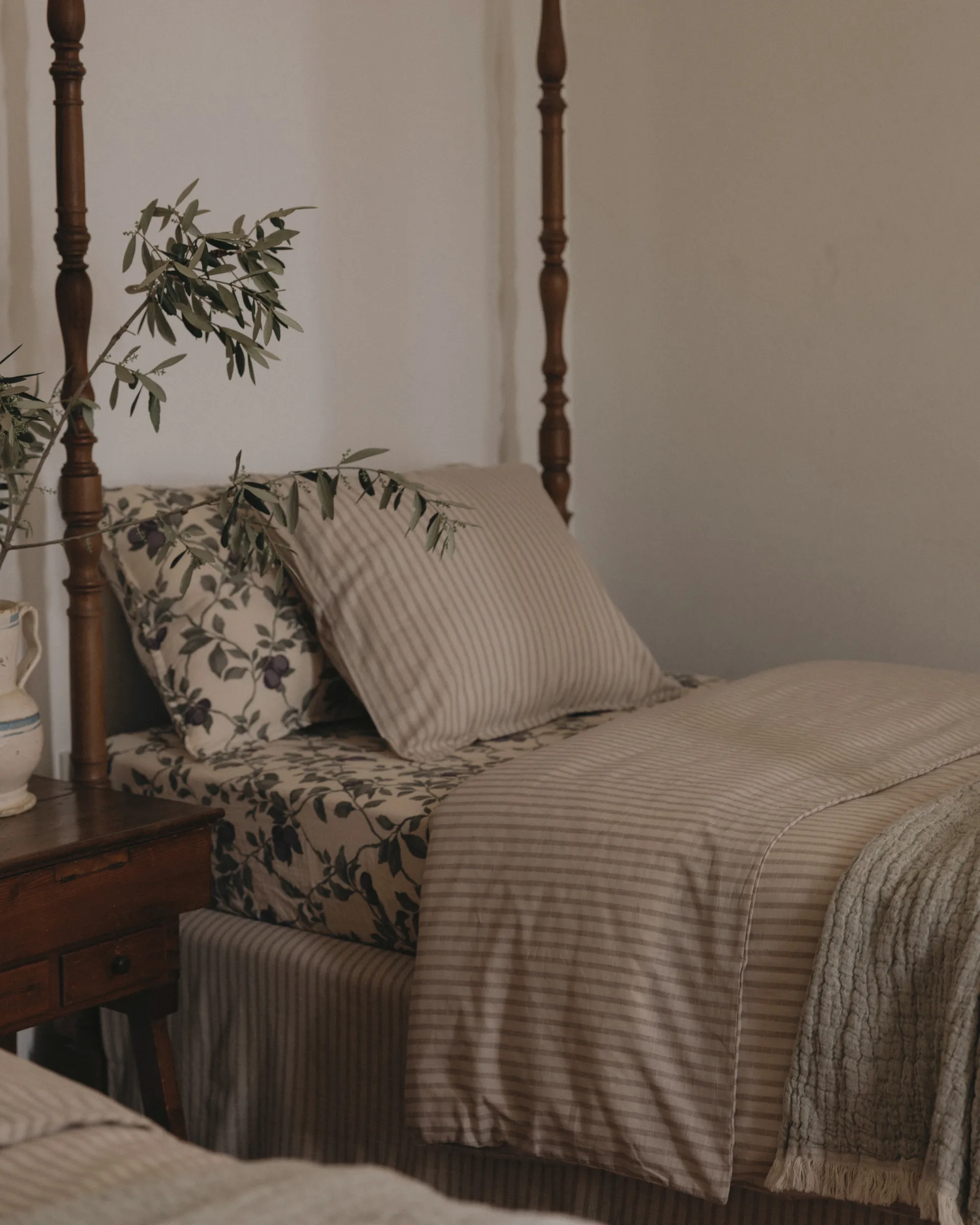 Stripe Mauve sengesett, 140x200 cm/50x70 cm Garbo&Friends