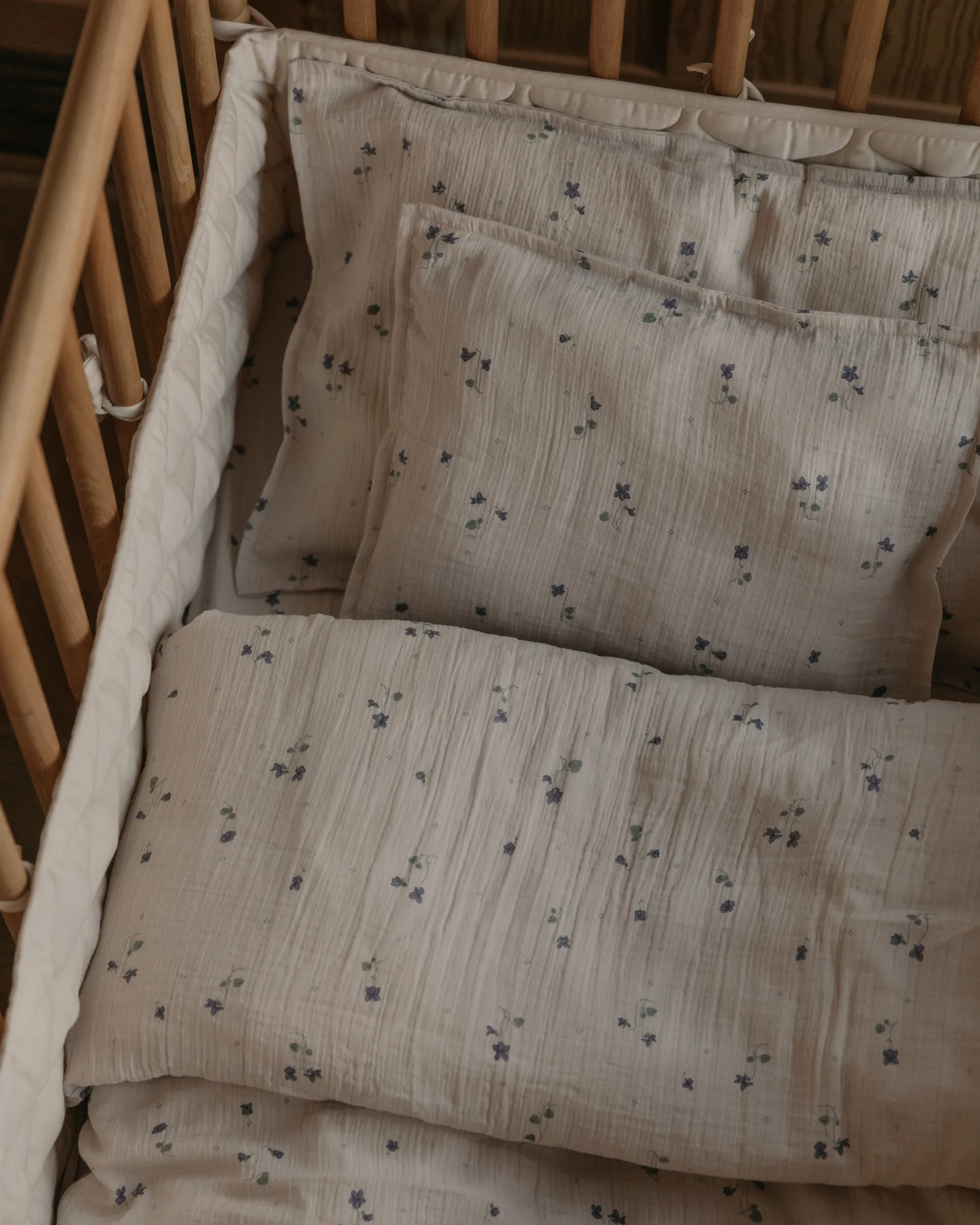 Viola Muslin sengesett baby, 70x80 cm/28x35 cm Garbo&Friends