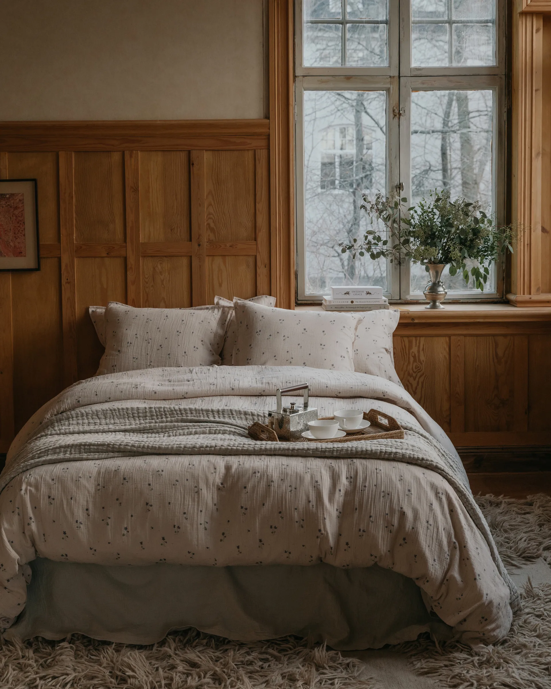 Viola Musselin dynetrekk dobbel, 240x220 cm Garbo&Friends