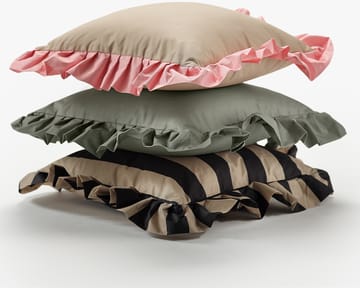 Garden Glory Outdoor pute med volang 45x45 cm - Beige-pink - Garden Glory