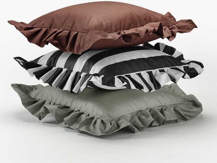 Garden Glory Outdoor pute med volang 45x45 cm, Green Garden Glory