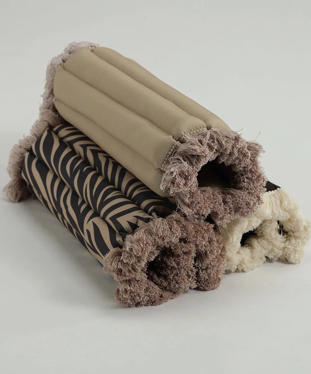 Garden Glory sittepute med frynser, Beige, beige frynser, 38x40 cm Garden Glory