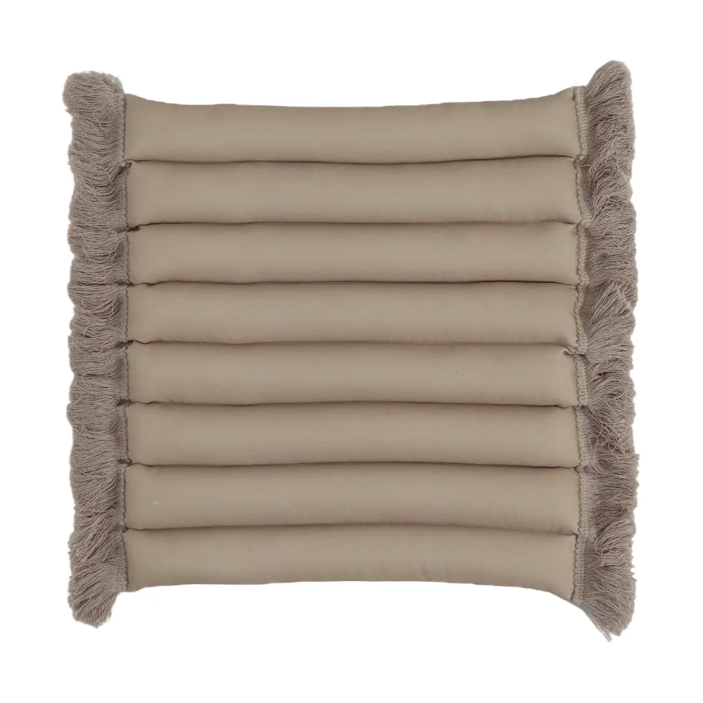 Garden Glory sittepute med frynser, Beige, beige frynser, 38x40 cm Garden Glory