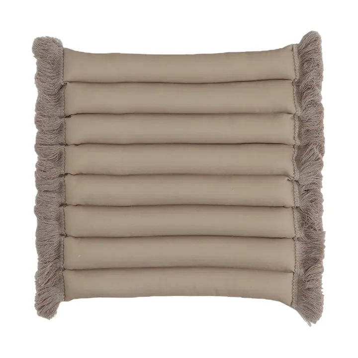 Garden Glory sittepute med frynser - Beige, beige frynser, 38x40 cm - Garden Glory