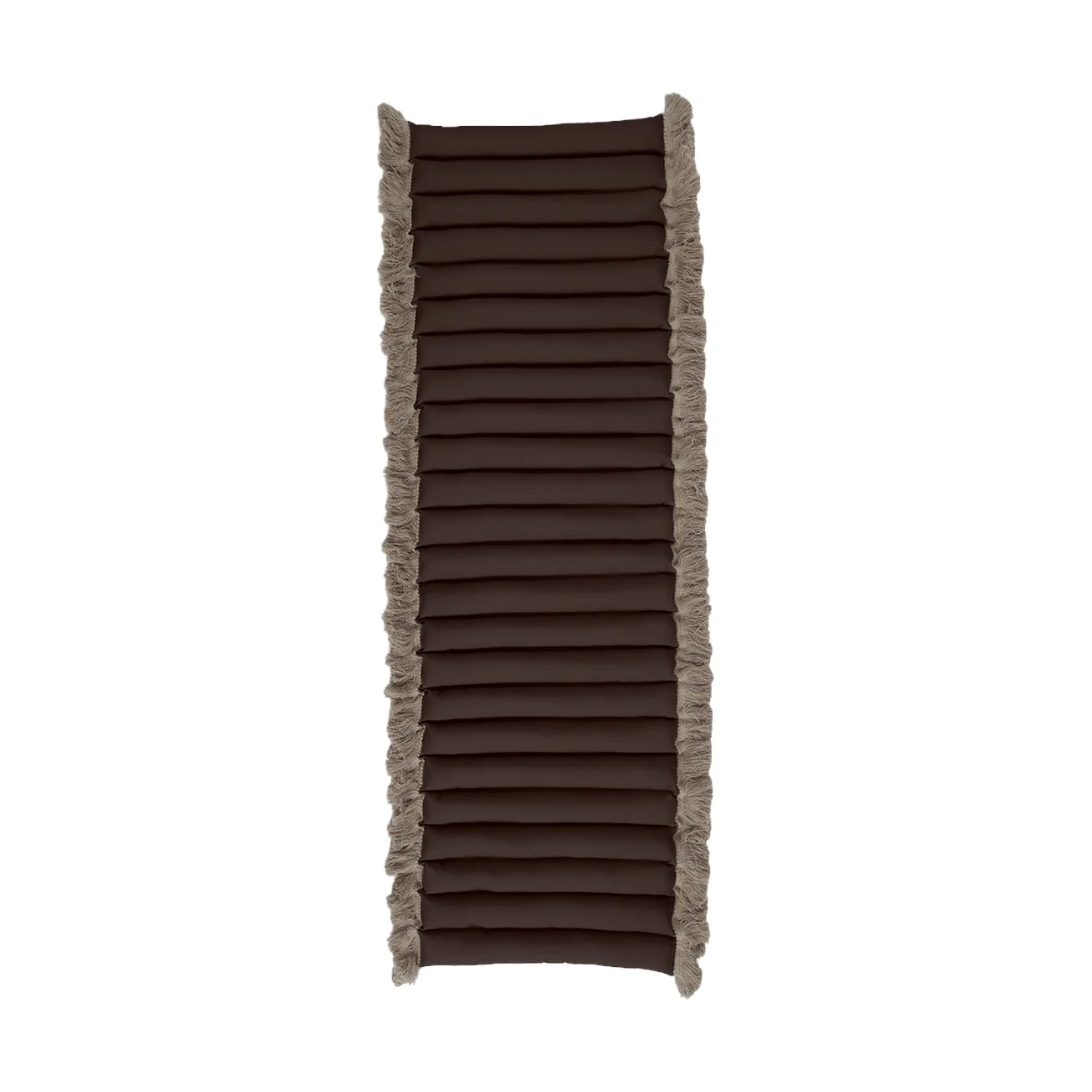 Garden Glory sittepute med frynser, Brun, beige frynser, 38x120 cm Garden Glory
