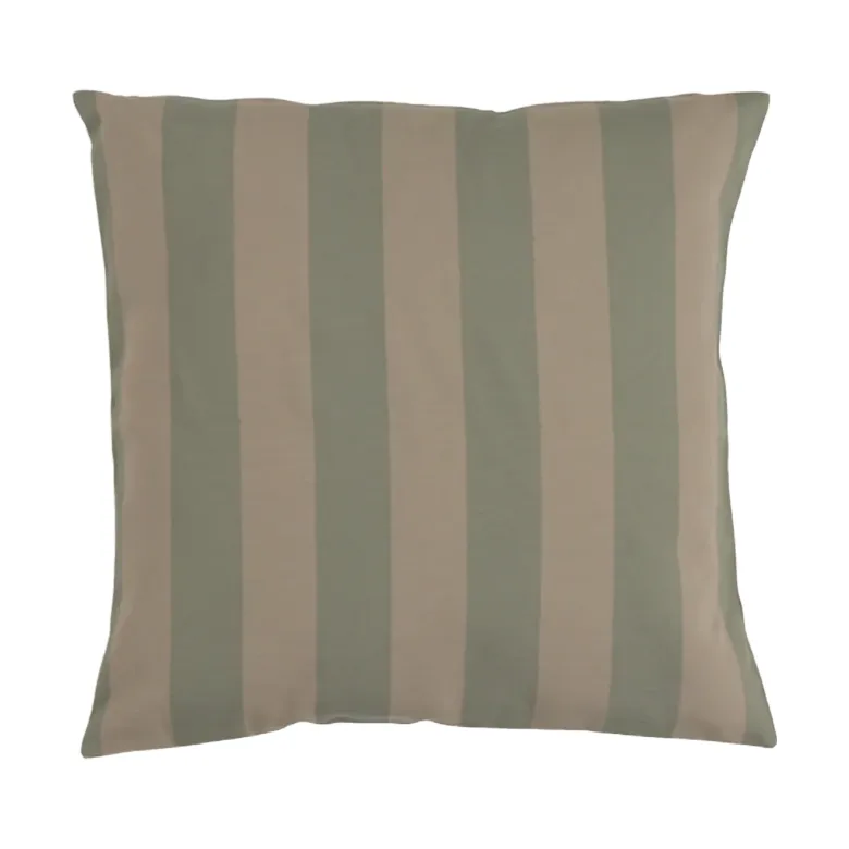 Garden Glory stripete pute, Eukalyptusgrønn-beige, 50x50 cm Garden Glory