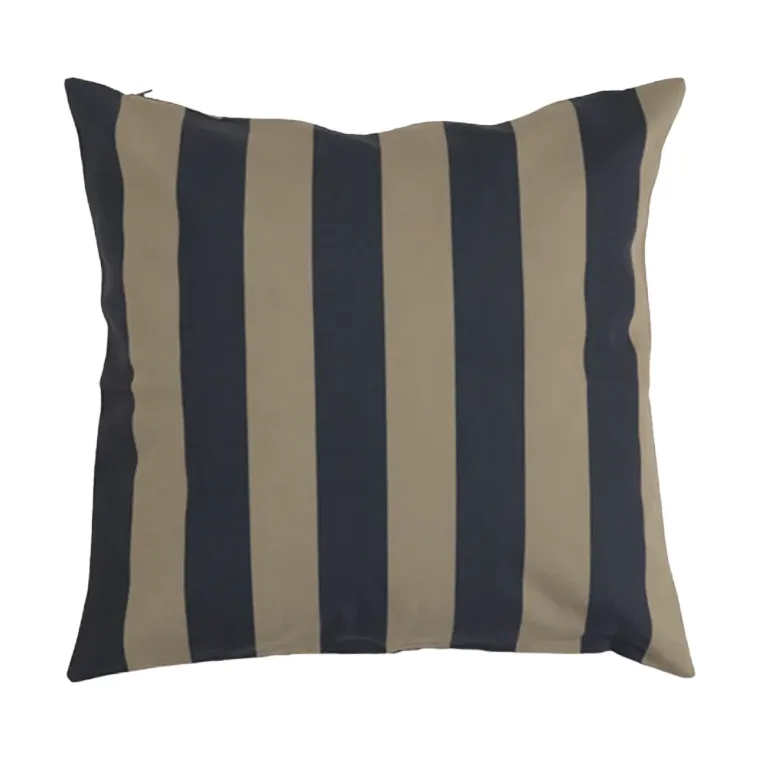 Garden Glory stripete pute, Svart-beige, 50x50 cm Garden Glory