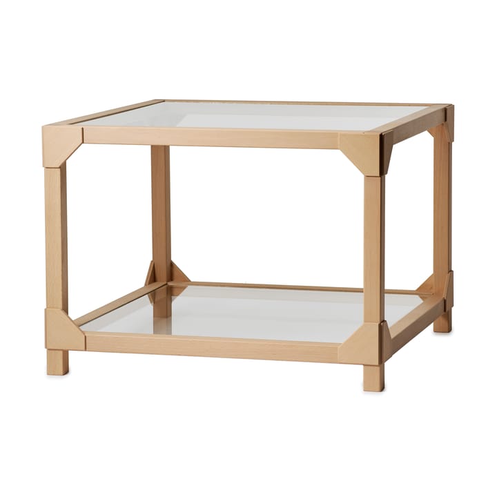 Bleck Sofabord 55x55 cm glass - Bøk-natural - Gärsnäs