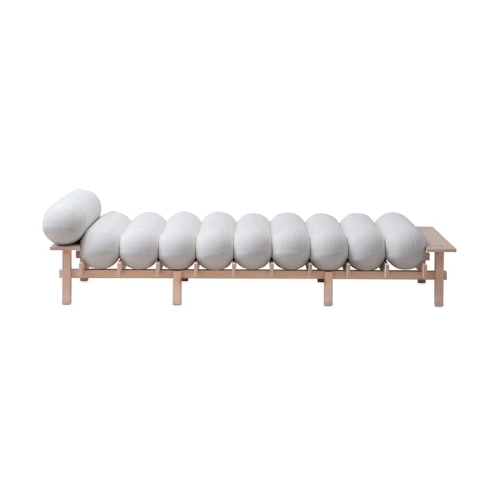 Dag Daybed - Bøk-Barnum bouclé 01 Off white - Gärsnäs
