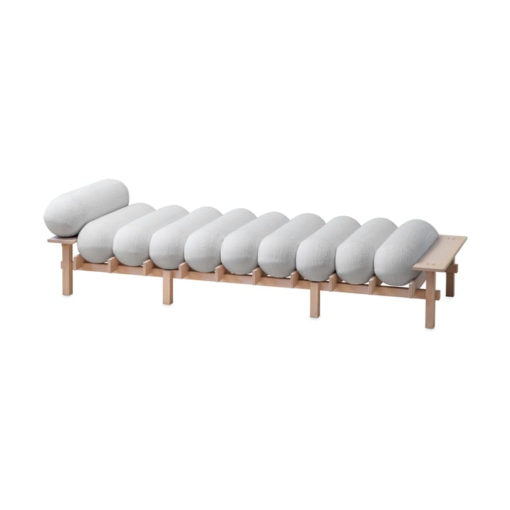 Dag Daybed, Bøk-Barnum bouclé 01 Off white Gärsnäs