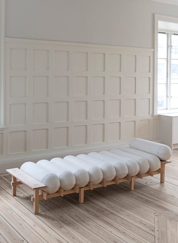 Dag Daybed - Bøk-Barnum bouclé 01 Off white - Gärsnäs