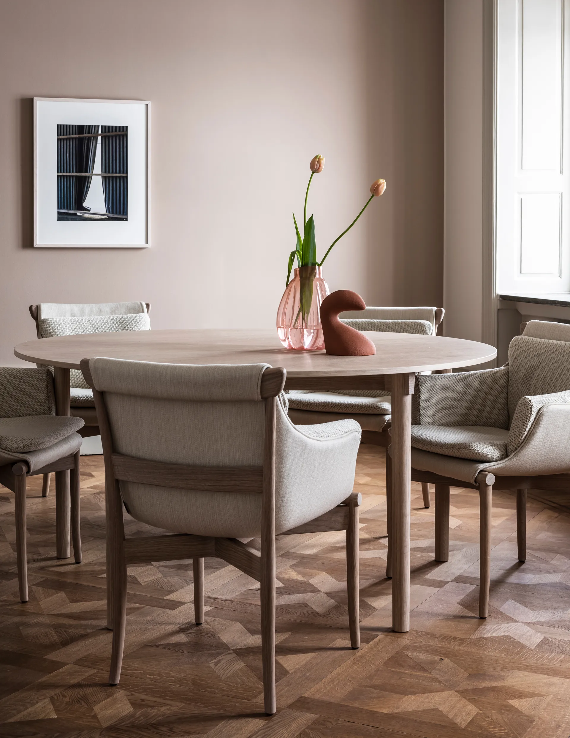 Tak bord Ø120 cm, Eik-natural Gärsnäs