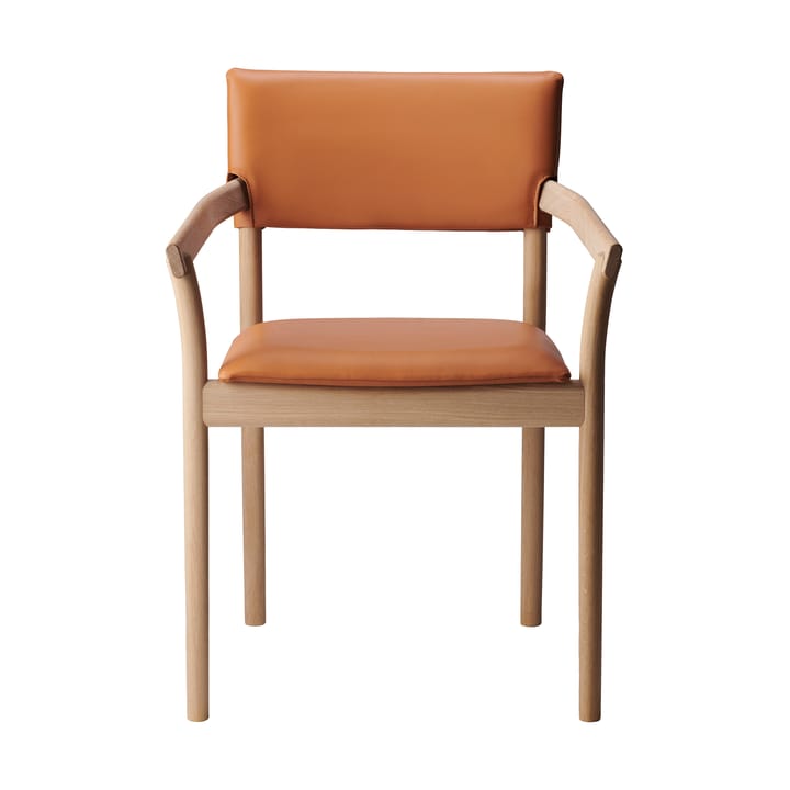 Vyn karmstol polstret rygg - Monocoat naturlig-Elmosoft 43283 - Gärsnäs