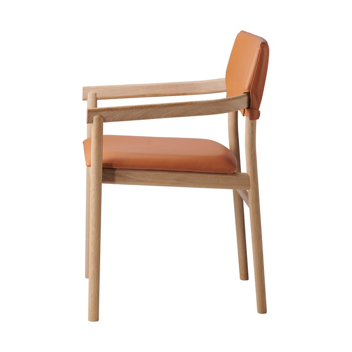 Vyn karmstol polstret rygg, Monocoat naturlig-Elmosoft 43283 Gärsnäs