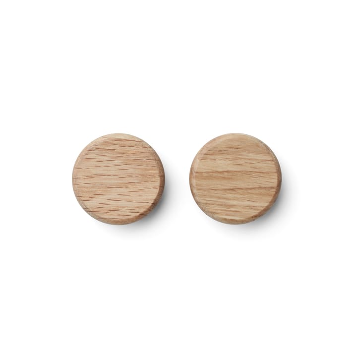 Flex Button knotter til magnetlist 2-pk, Eik Gejst