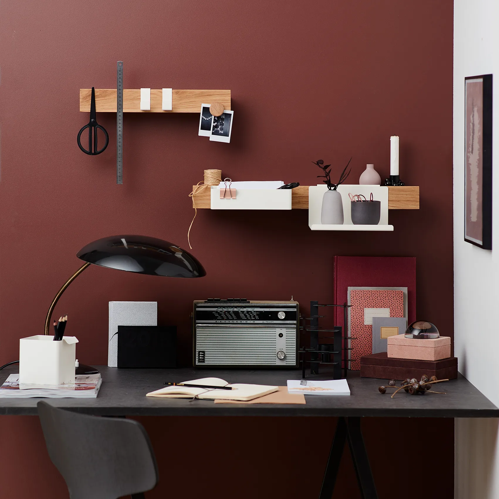 Flex Button knotter til magnetlist 2-pk, Eik Gejst