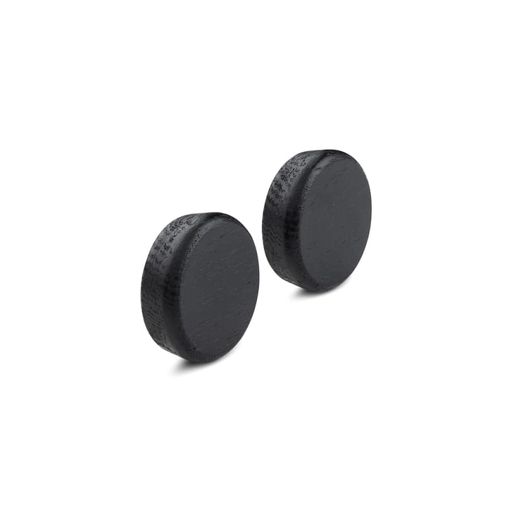 Flex Button knotter til magnetlist 2-pk - Svartbeiset eik - Gejst