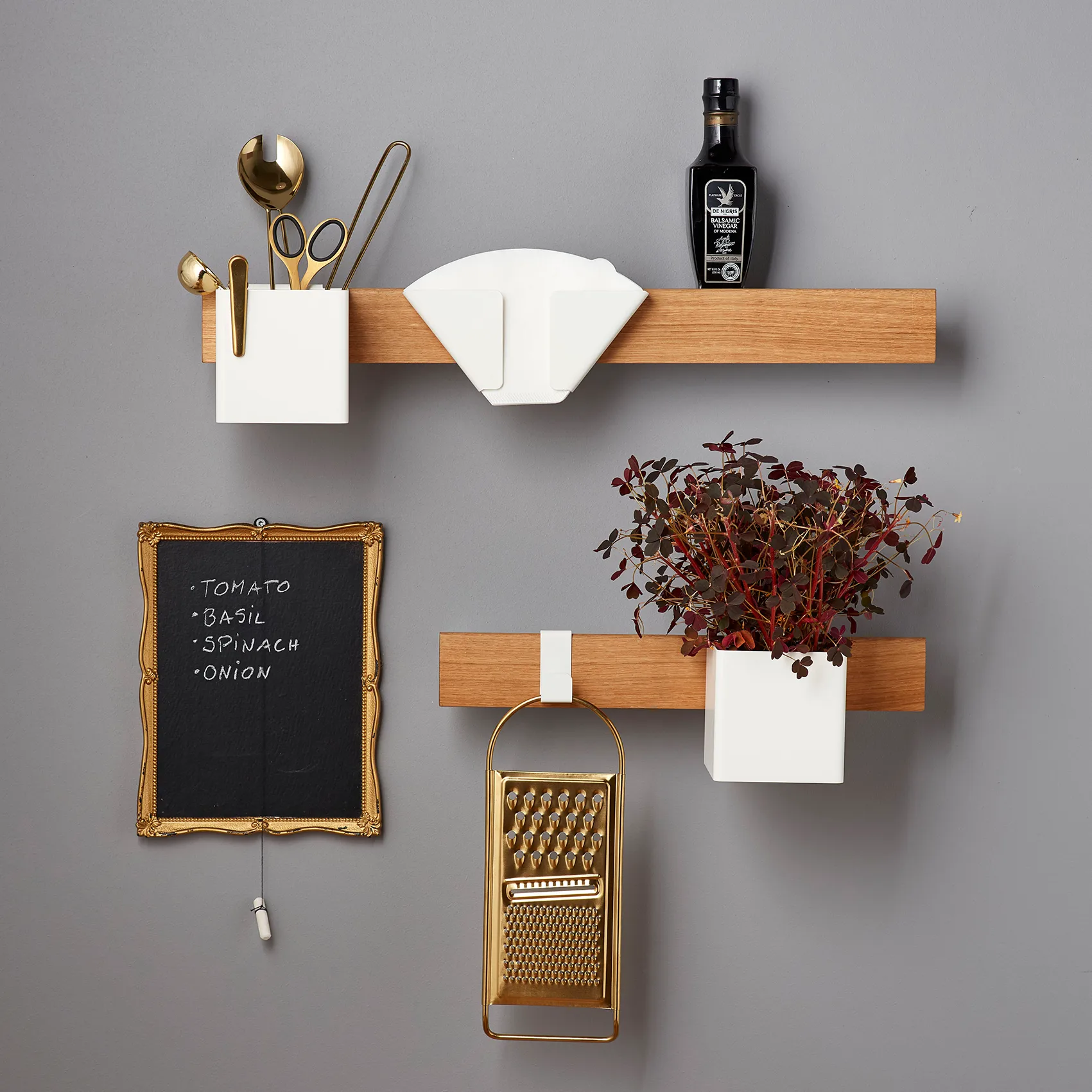 Flex Rail magnetstripe 40 cm, Eik-hvit Gejst