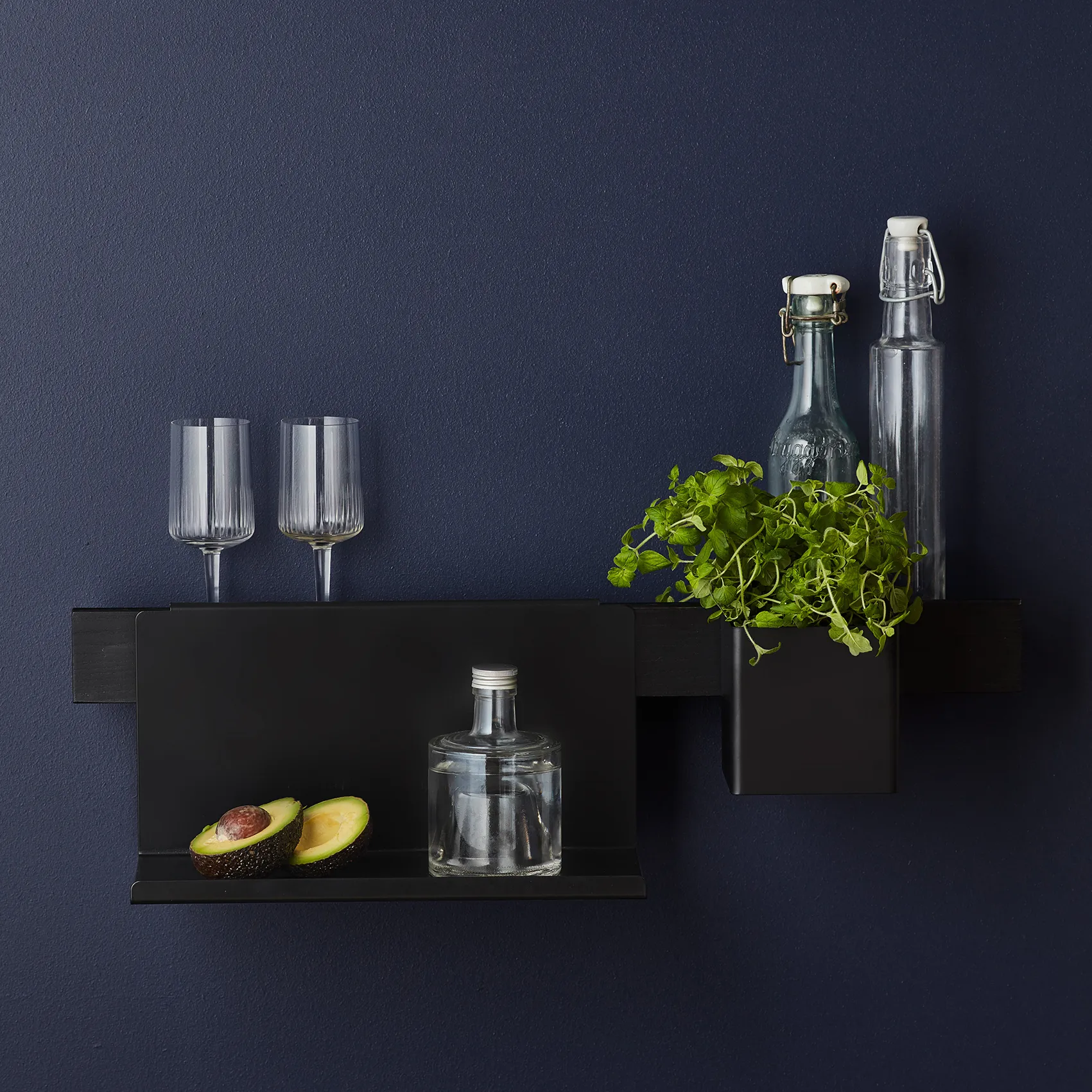 Flex Rail magnetstripe 60 cm, Svartbeiset eik-svart Gejst