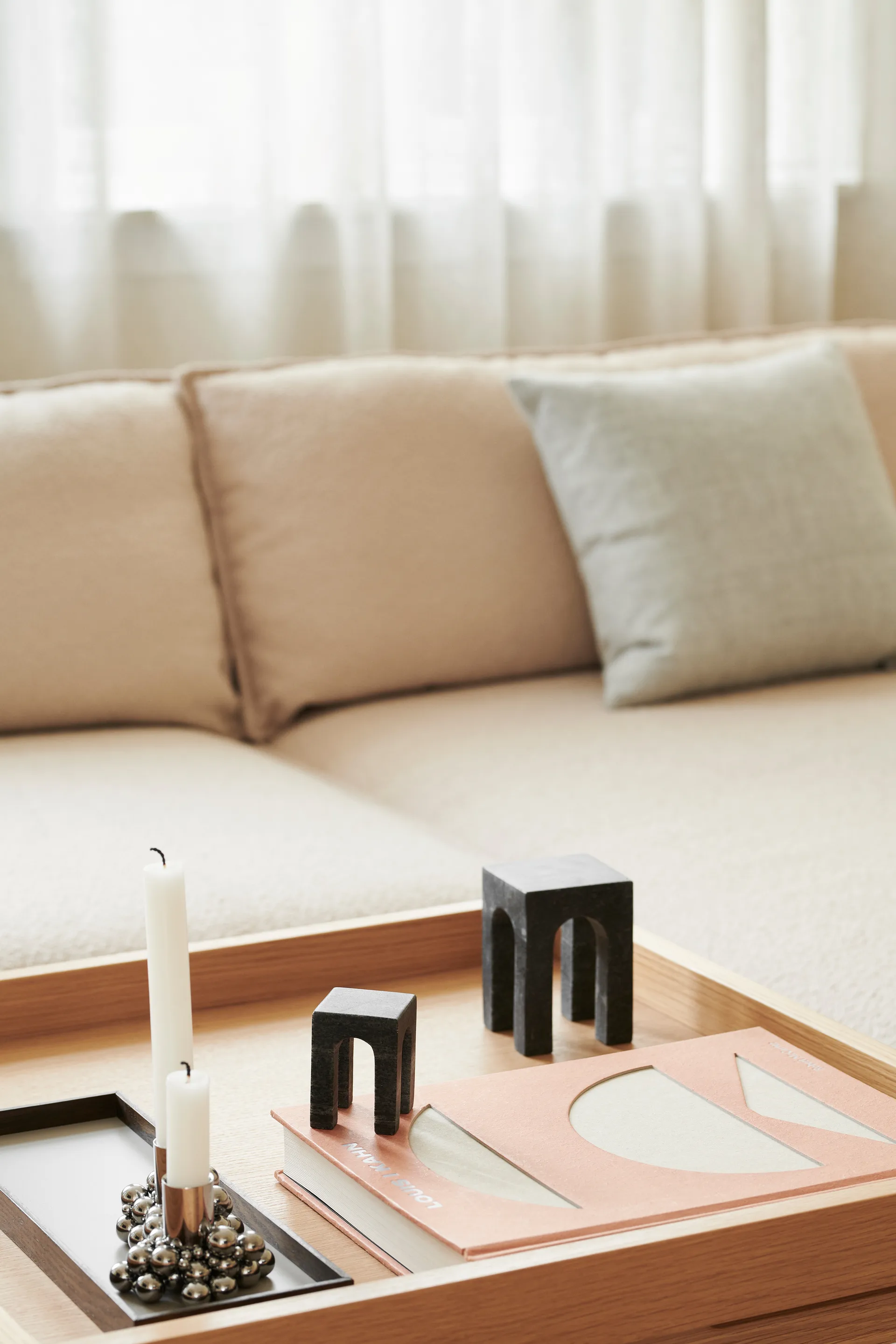 Frame brett small 11x32,4 cm, Røkt eik-grå Gejst