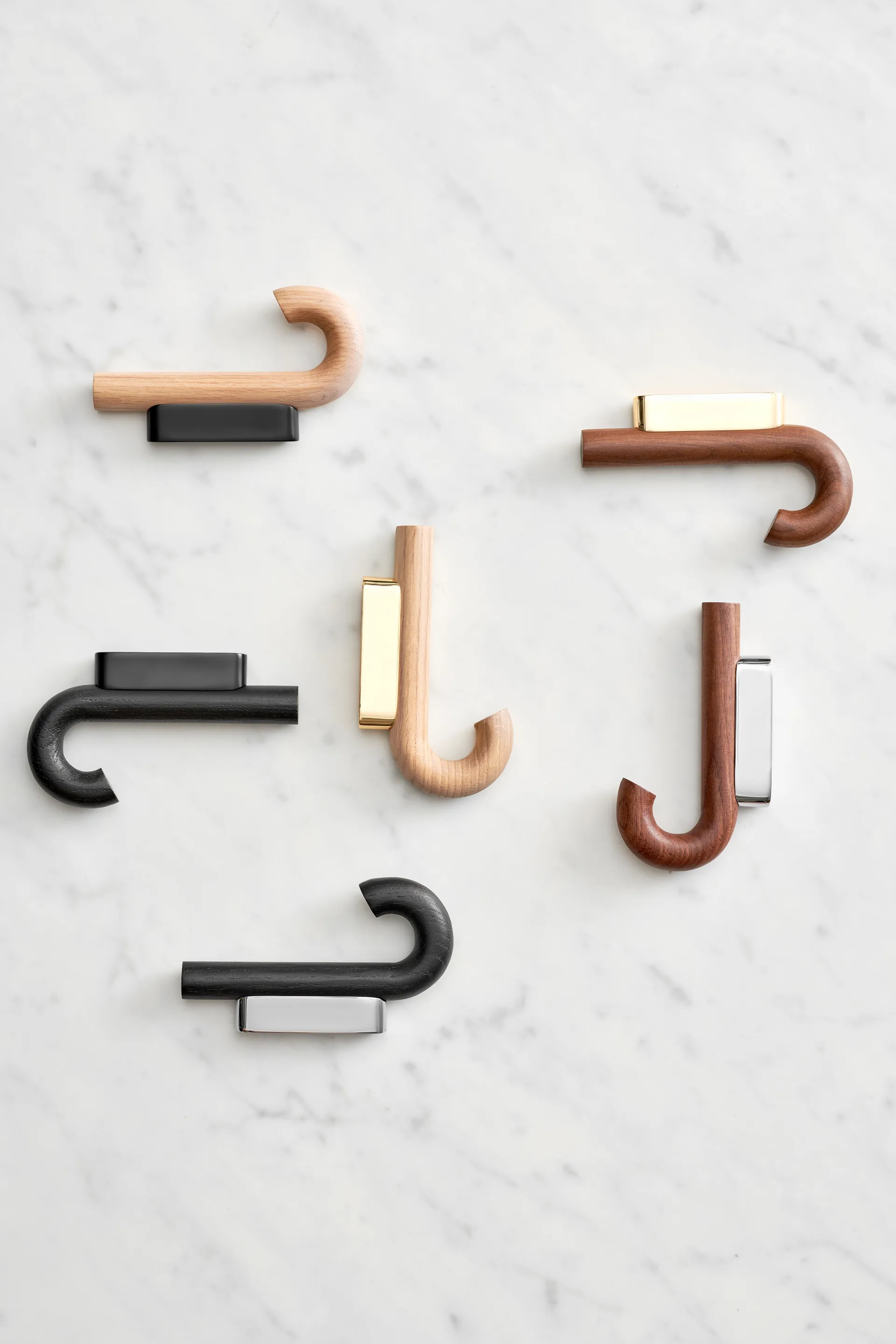 Hook krok mini 13,3 cm, Valnøtt-krom Gejst