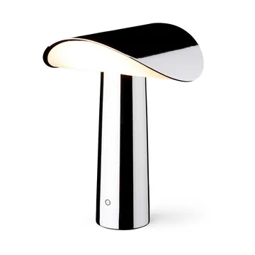 Lium bærbar bordlampe 22,5 cm - Chrome - Gejst