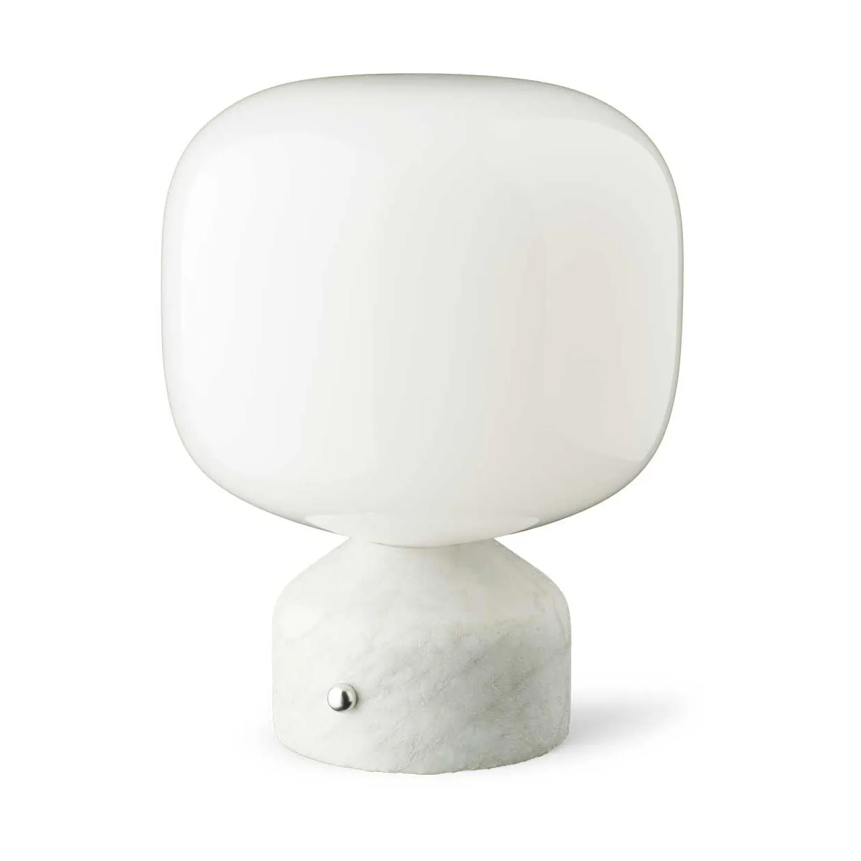 Meemo portabel bordlampe 23 cm, White marble Gejst