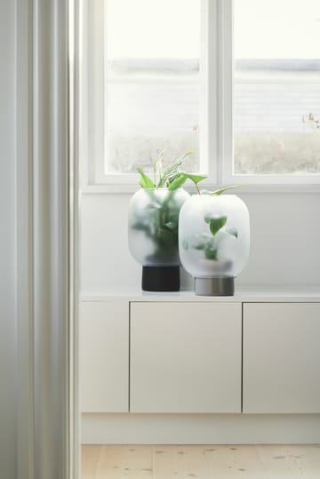 Nebl krukke med frostet glass Ø 26 cm - Sort - Gejst