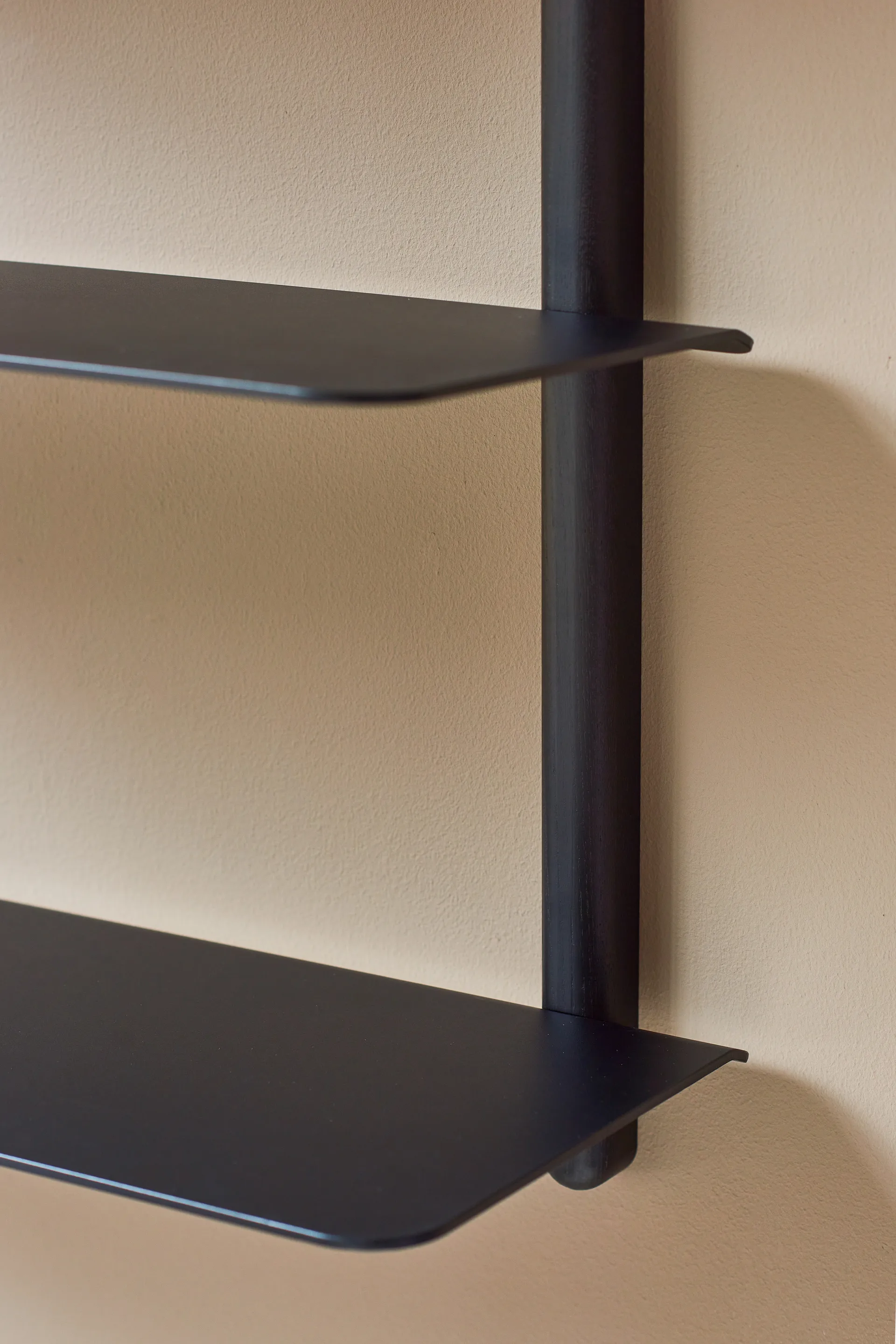 Nivo hylle A large, Svartbeiset ask-svart Gejst