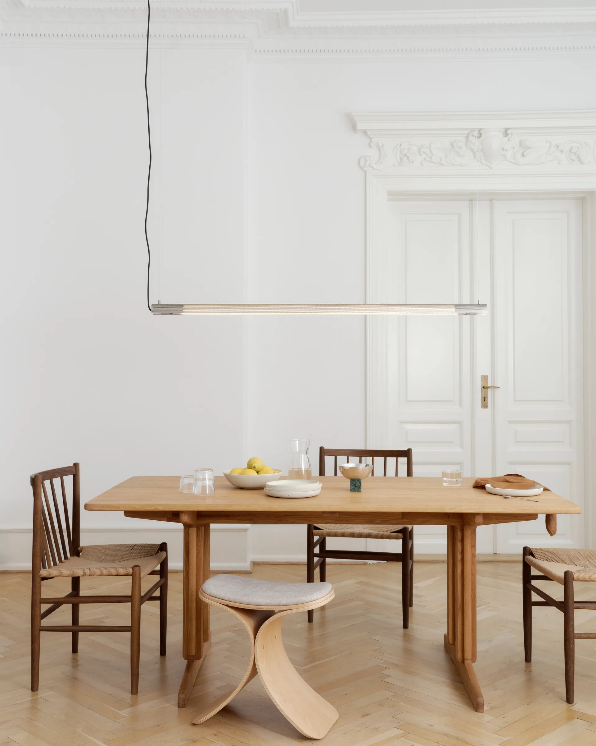 Radent pendel long 135 cm, Steel Gejst