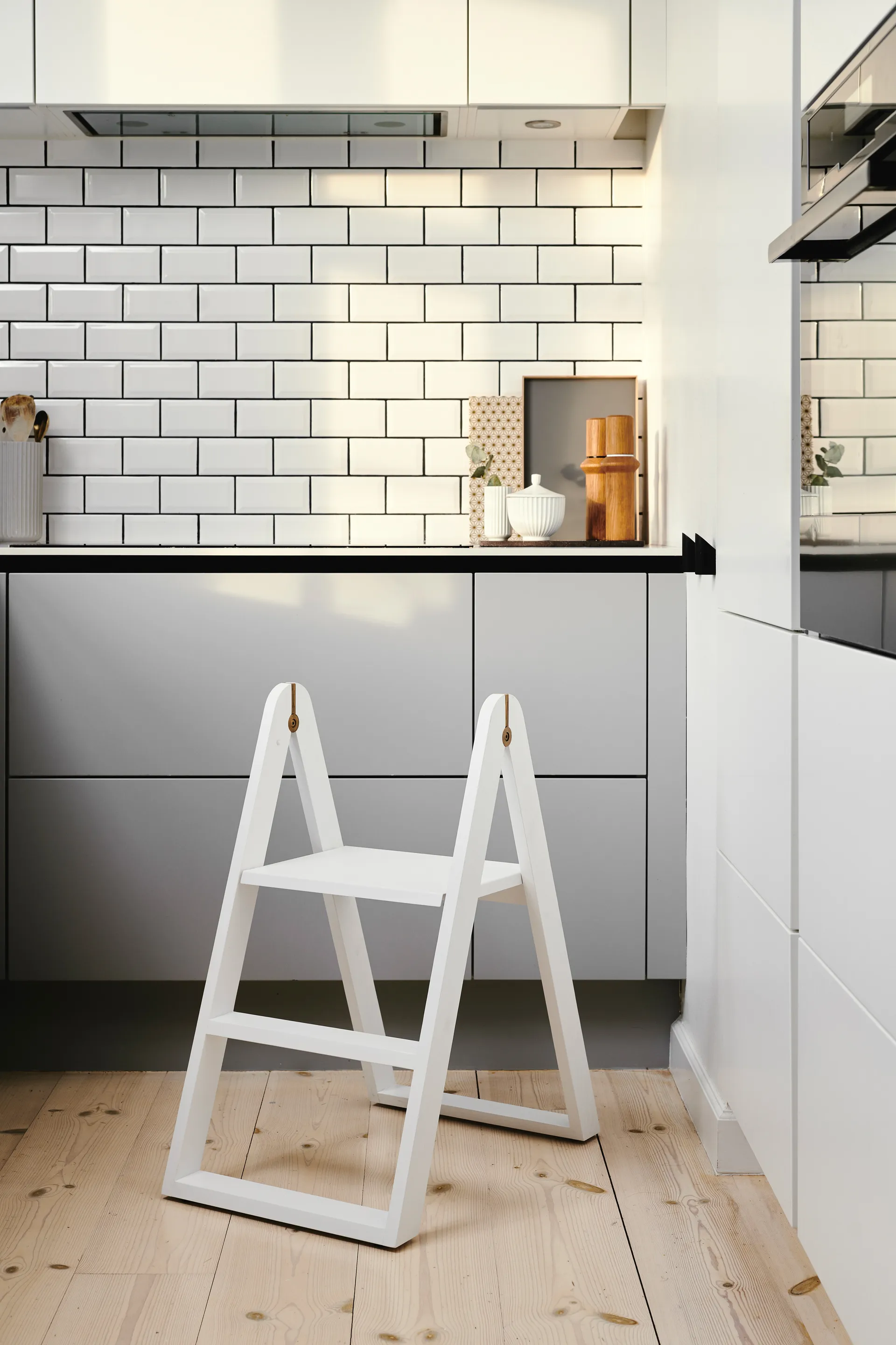 Reech stepladder stige, Hvit Gejst