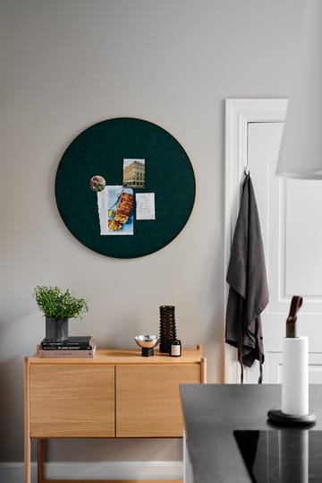 Retell pinboard oppslagstavle Ø 80 cm - Grønn-messing - Gejst