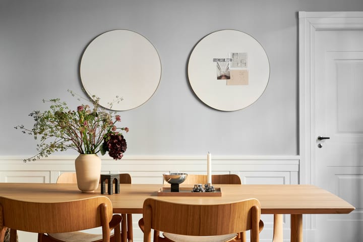 Retell pinboard oppslagstavle Ø 80 cm, Hvit-messing Gejst