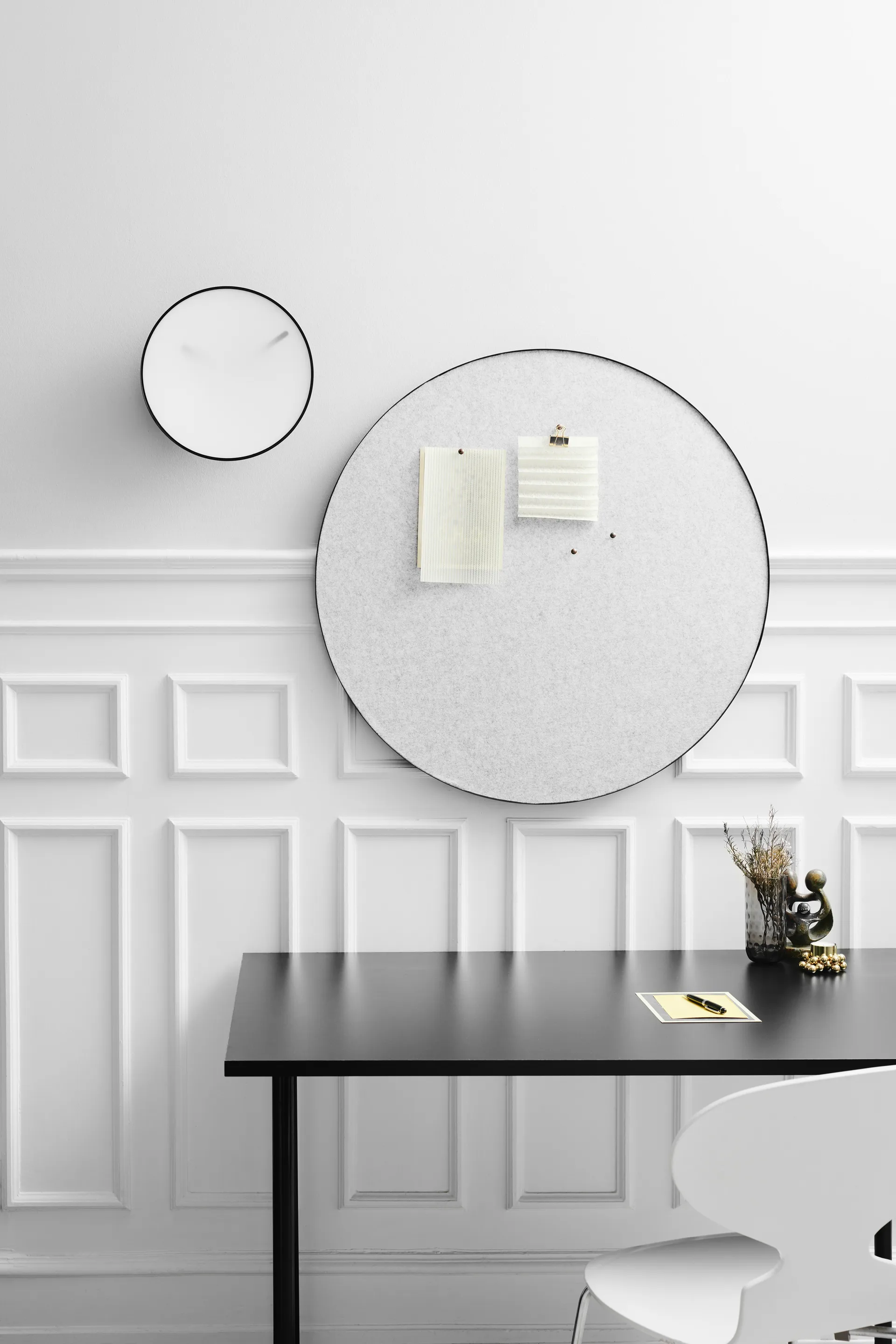 Retell pinboard oppslagstavle Ø 80 cm, Lysegrå Gejst