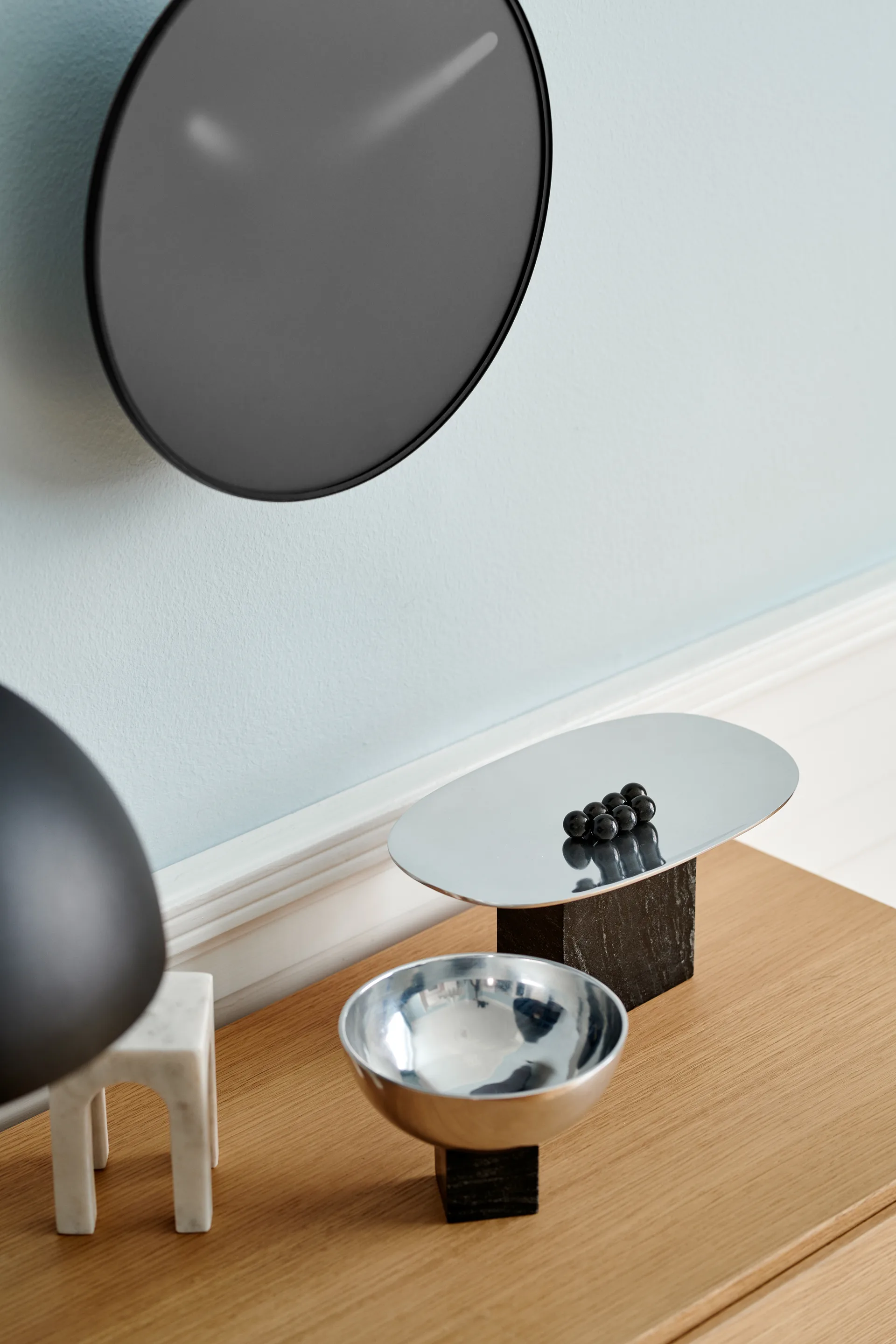 Sapoto skål/brett 15 x 25 cm, Sølv Gejst