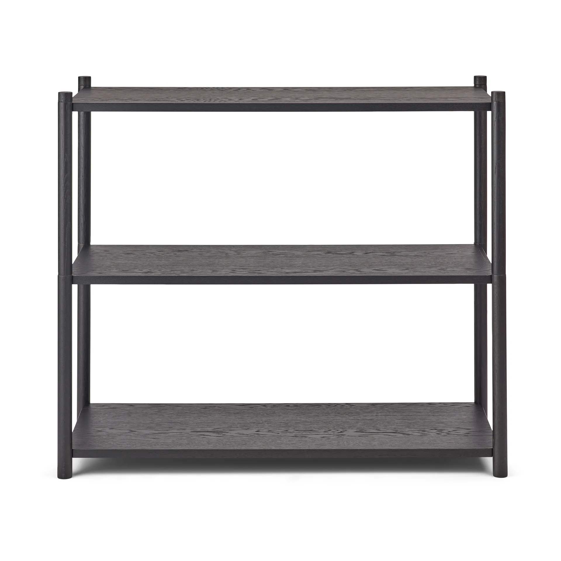 Sceene bookcase A, Svartbeiset eik Gejst