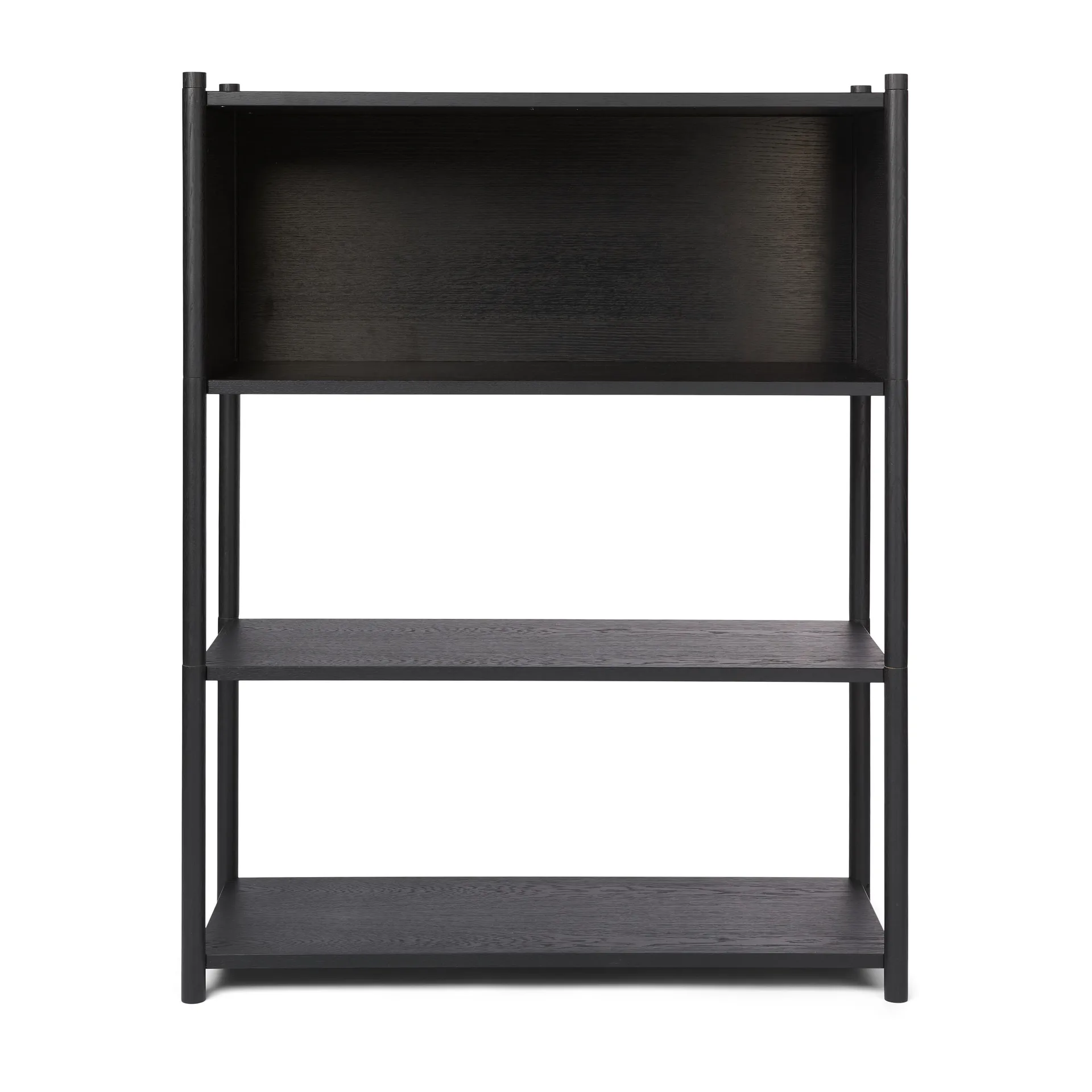 Sceene bookcase B, Svartbeiset eik Gejst