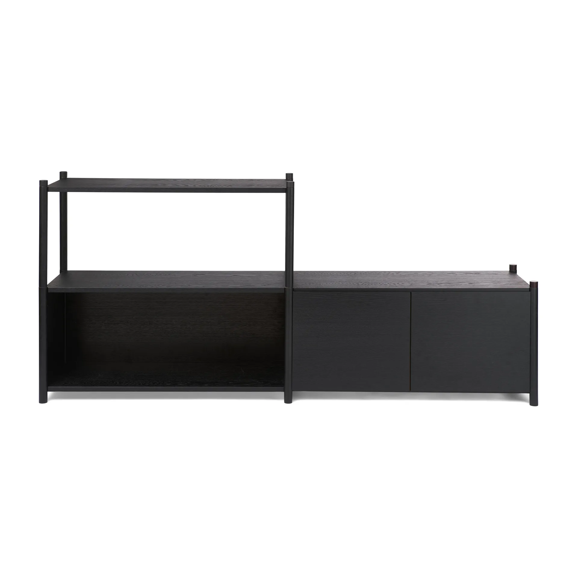 Sceene bookcase D, Svartbeiset eik Gejst