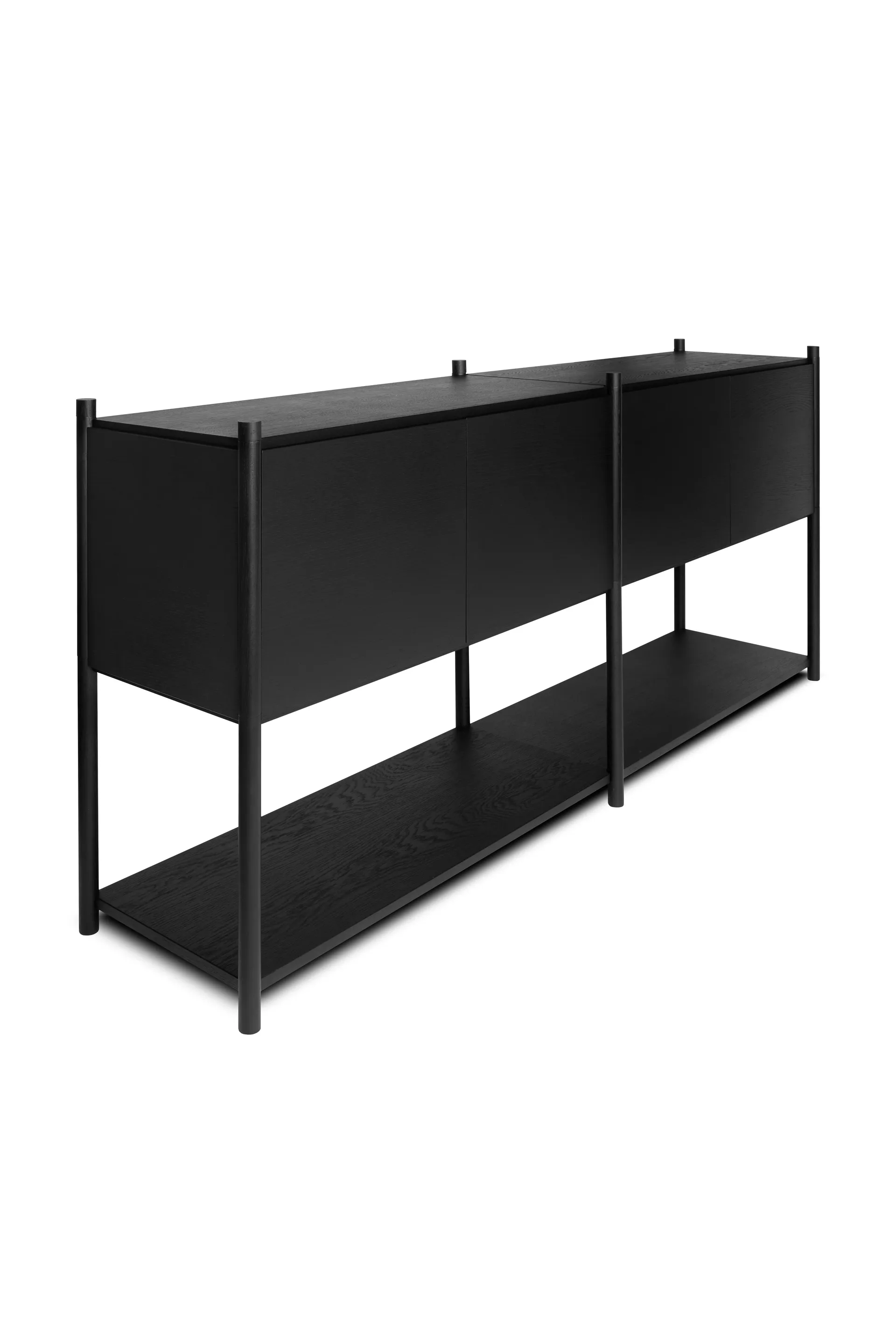 Sceene bookcase H, Svartbeiset eik Gejst