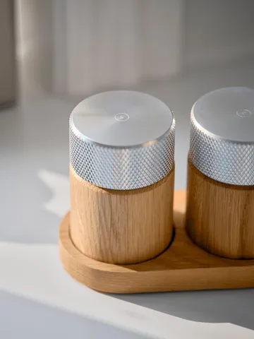 Sina salt- og pepperkvern 6 cm - Eik-stål - Gejst