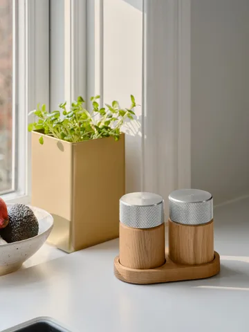 Sina salt- og pepperkvern 6 cm - Eik-stål - Gejst