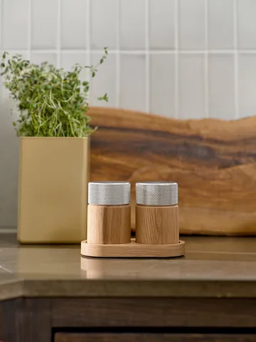 Sina salt- og pepperkvern 6 cm - Eik-stål - Gejst
