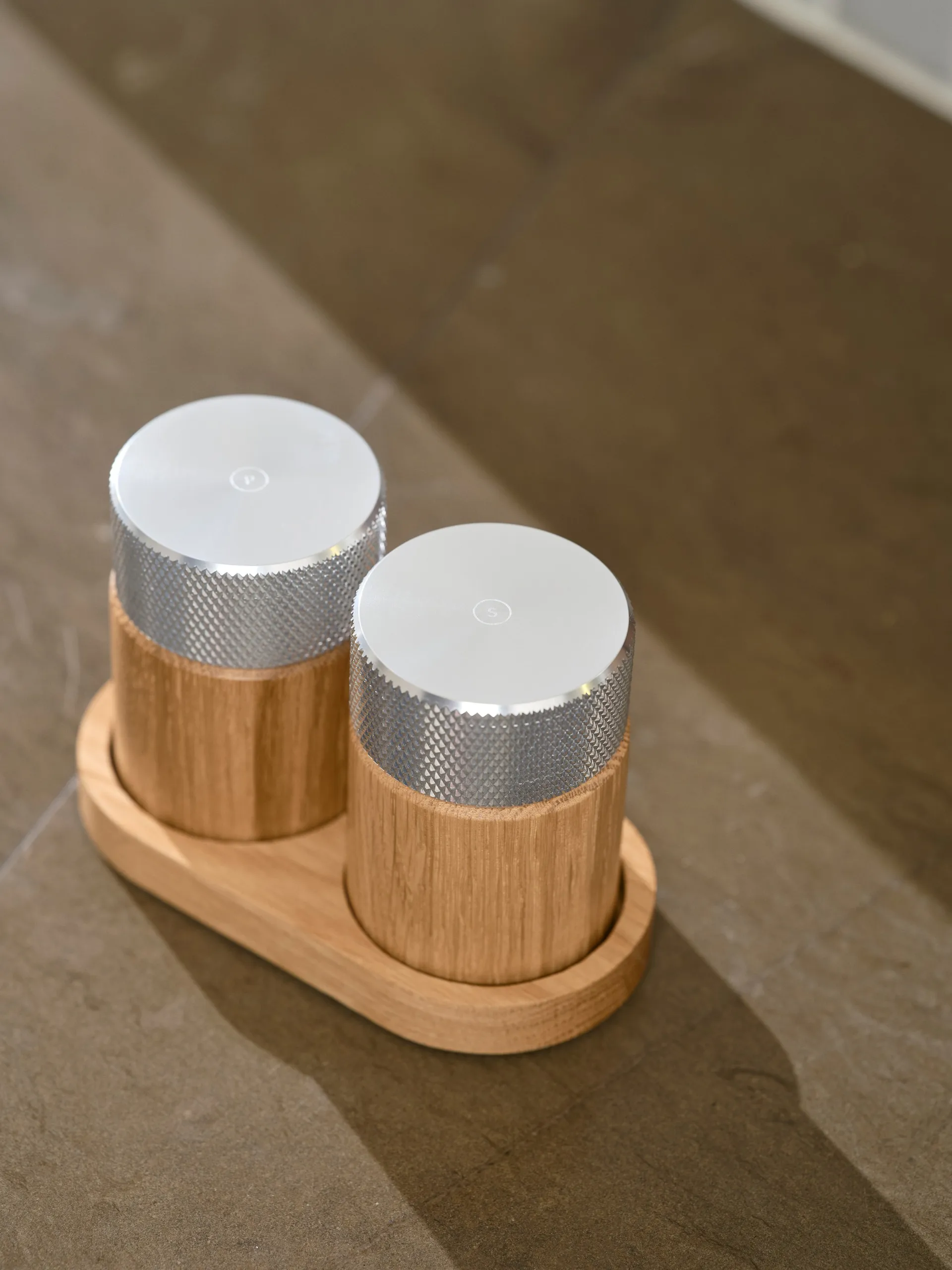 Sina salt- og pepperkvern 6 cm, Eik-stål Gejst