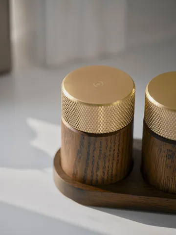 Sina salt- og pepperkvern 6 cm - Mørk ask-messing - Gejst