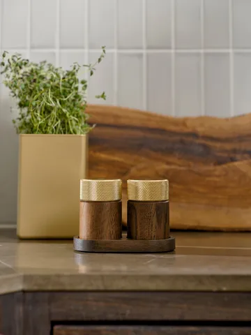 Sina salt- og pepperkvern 6 cm - Mørk ask-messing - Gejst