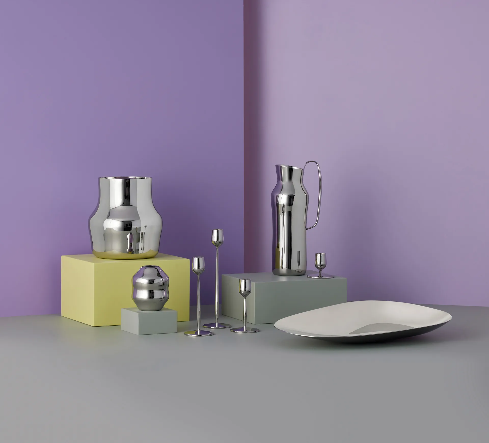 Dorotea lysestake 18 cm, Blankt stål Gense