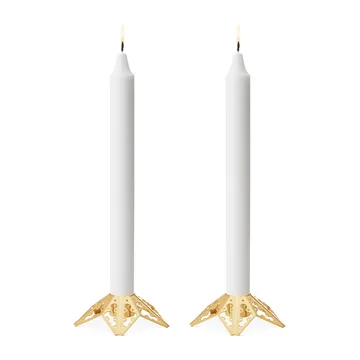2022 årets ljusstake 2 deler - gullbelagt - Georg Jensen