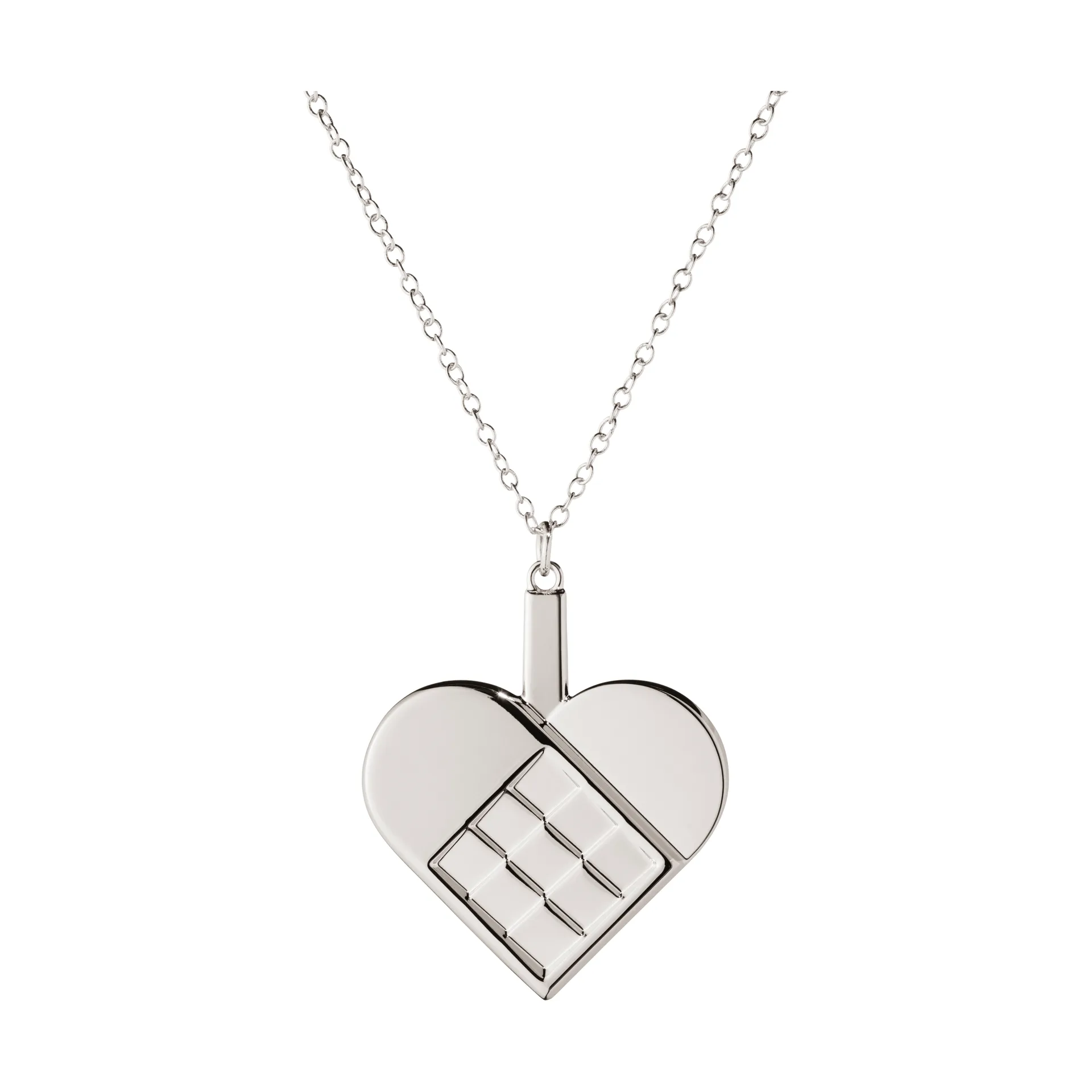 2025 års julepynt hjerte, Palladiumbelagt sinklegering Georg Jensen